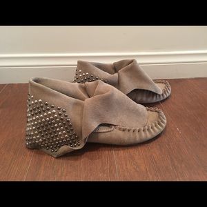 Steve Madden Suede Studded Moccasins